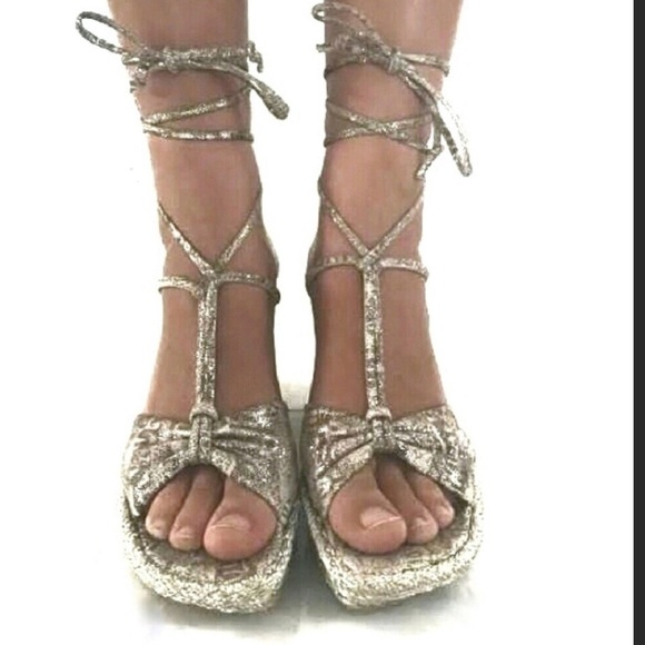 Stuart Weitzman Beige Wedges - Picture 2 of 13